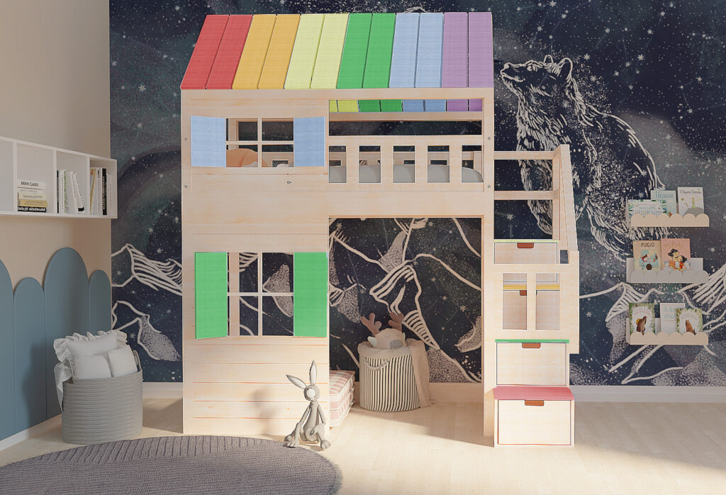 chatynka antresola tęcza