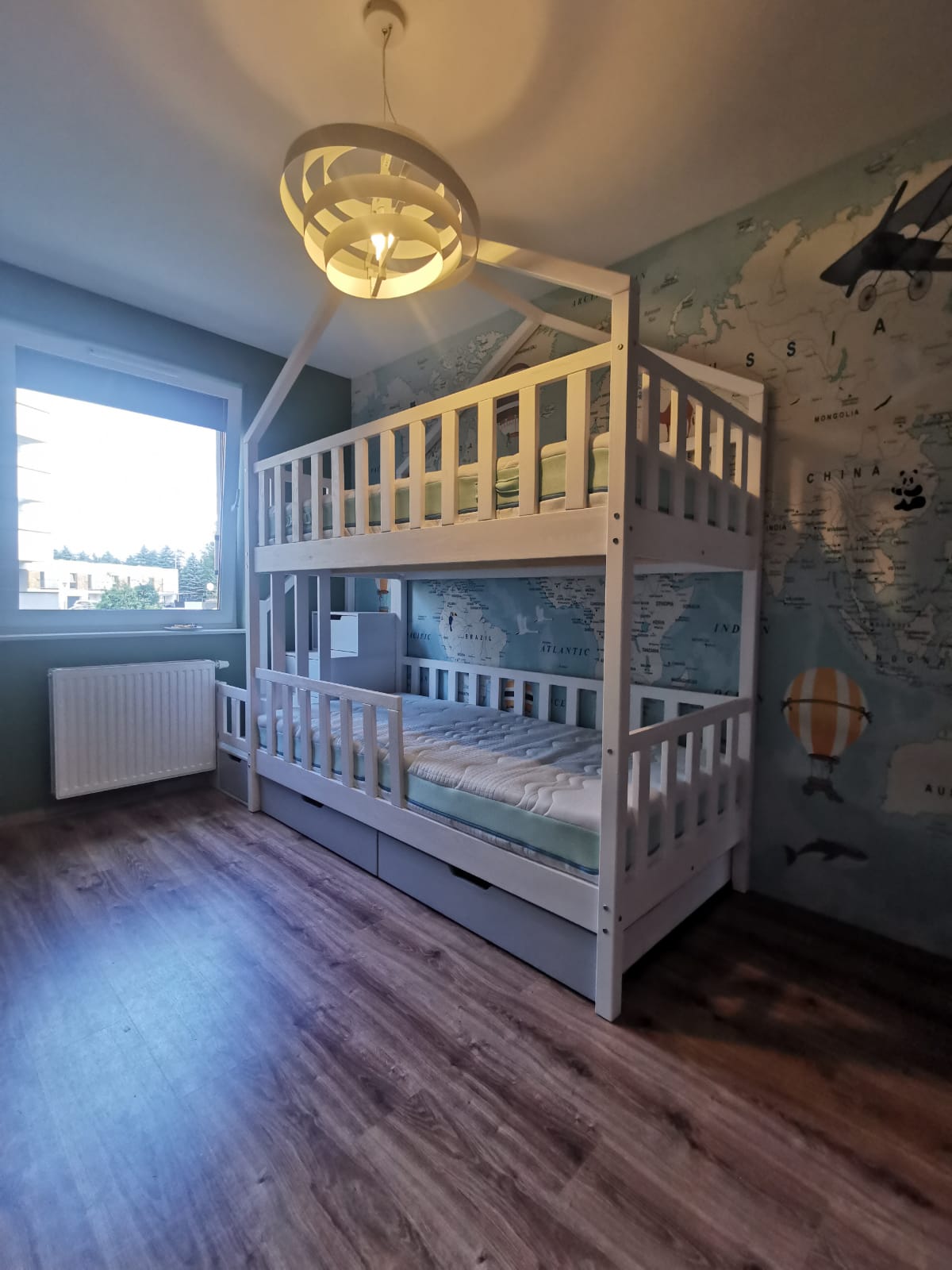 Łóżko piętrowe ze schodami producent Łóżek piętrowych dla dzieci