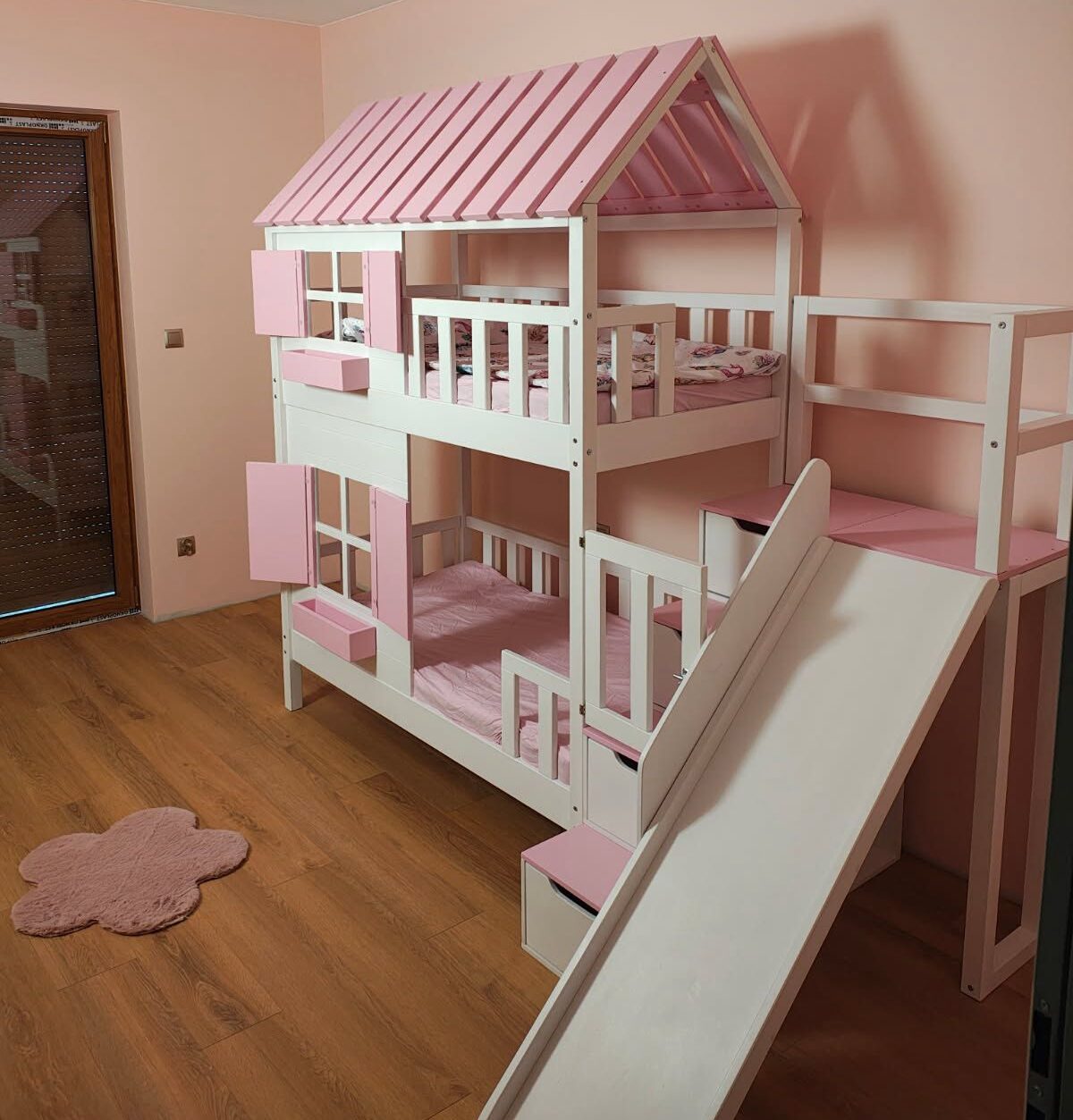 drewniane Łóżko piętrowe na wymiar