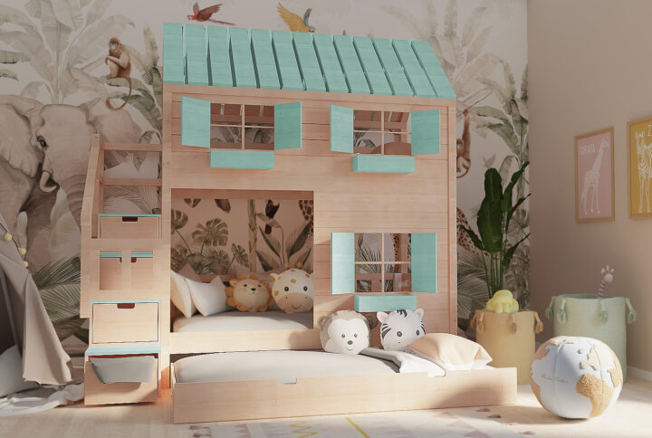 Łóżka domki dla dzieci – tak wiele możliwości!