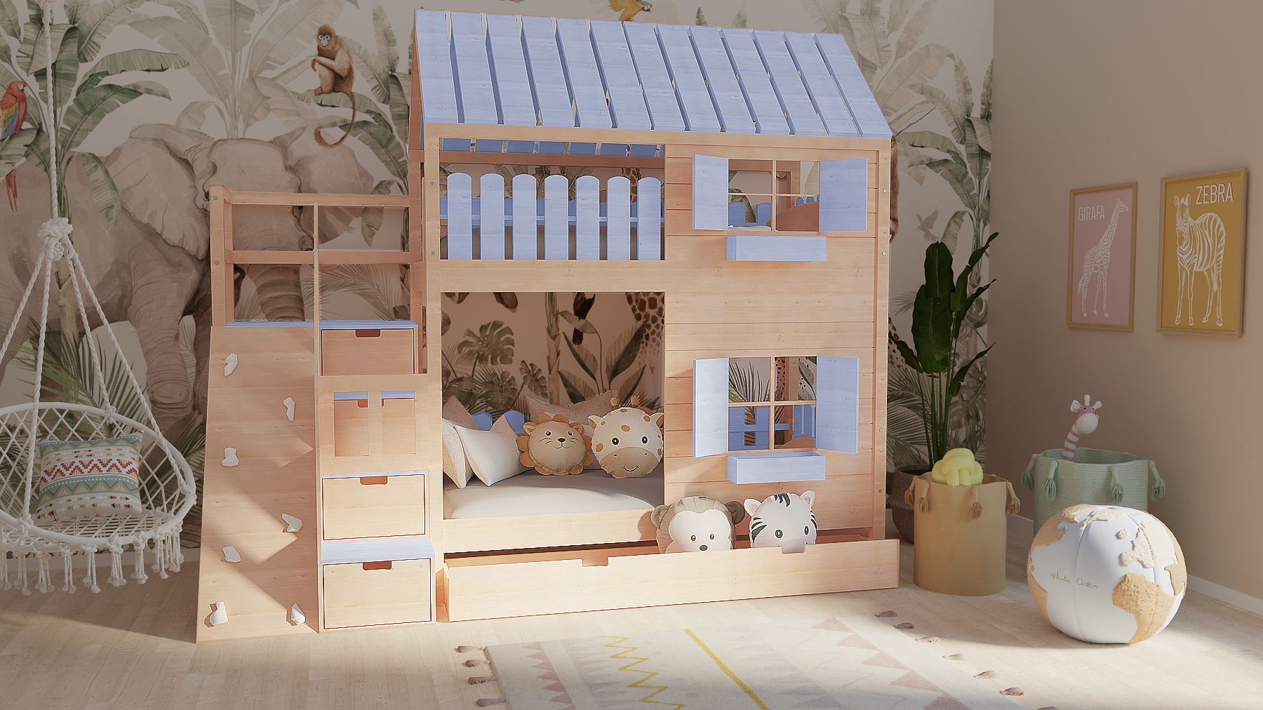 chatynka ze ścianką niebieski chatynka ze ścianką niebieski