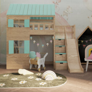 Łóżko dla dziecka na antresoli