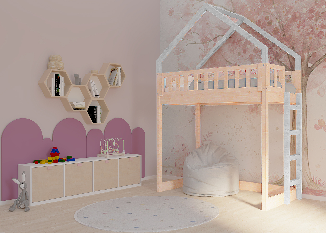 piętrusek z drabinką platyna piętrusek z drabinką platyna