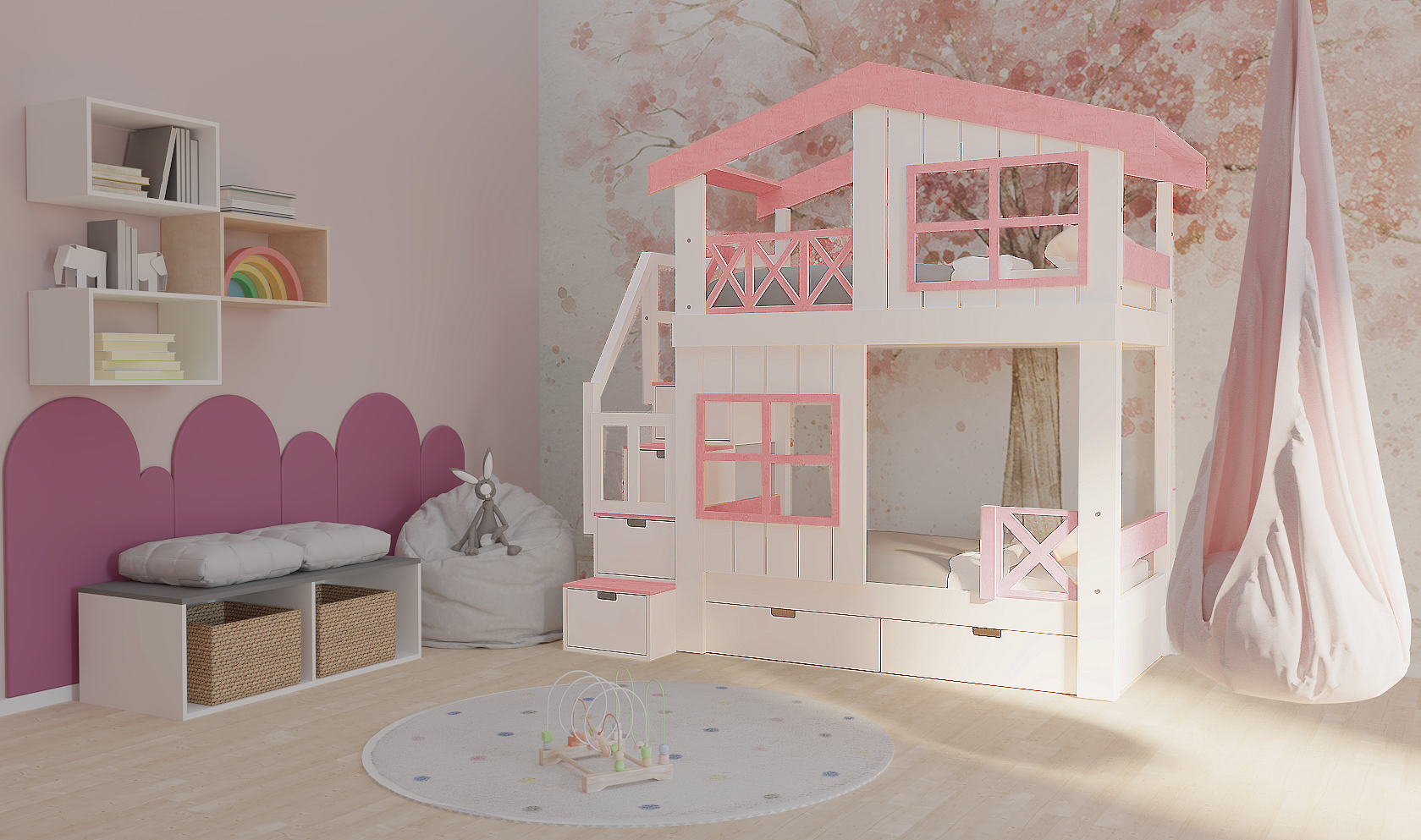 wiejski domek ze schodkami róż wiejski domek ze schodkami róż