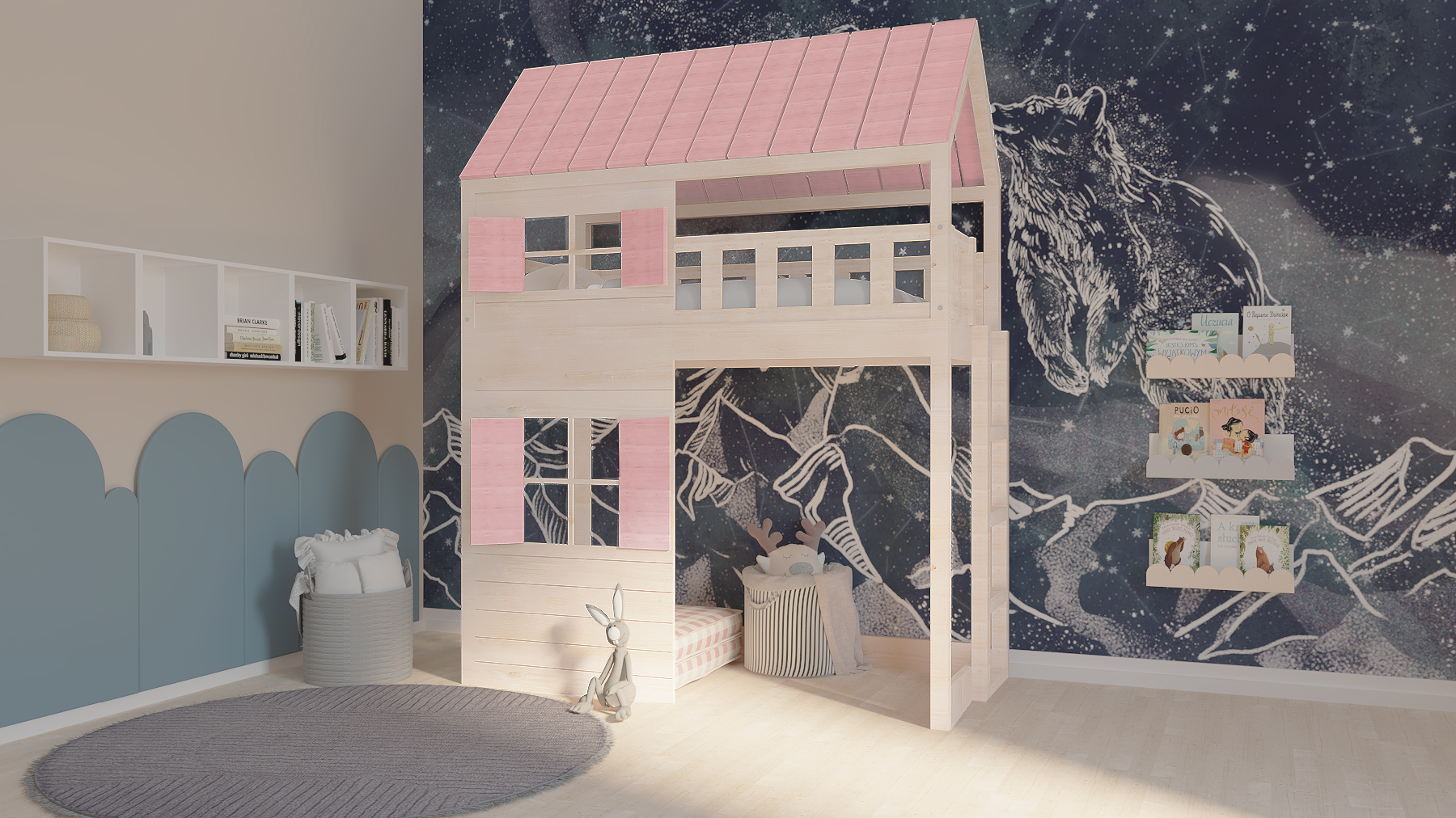 łóżko na antresoli domek łóżko na antresoli domek